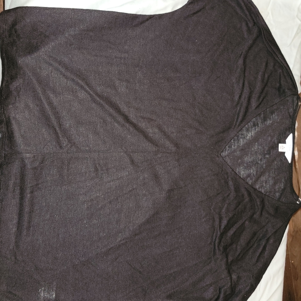 Time and tru short sleeve shirt black